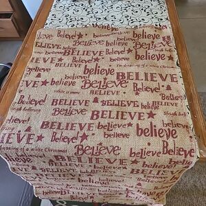 Believe Burlap Banner #3